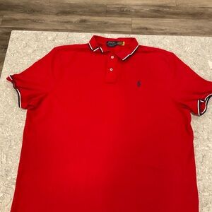 Polo by Ralph Lauren Men's Red Polo Shirt-XXL